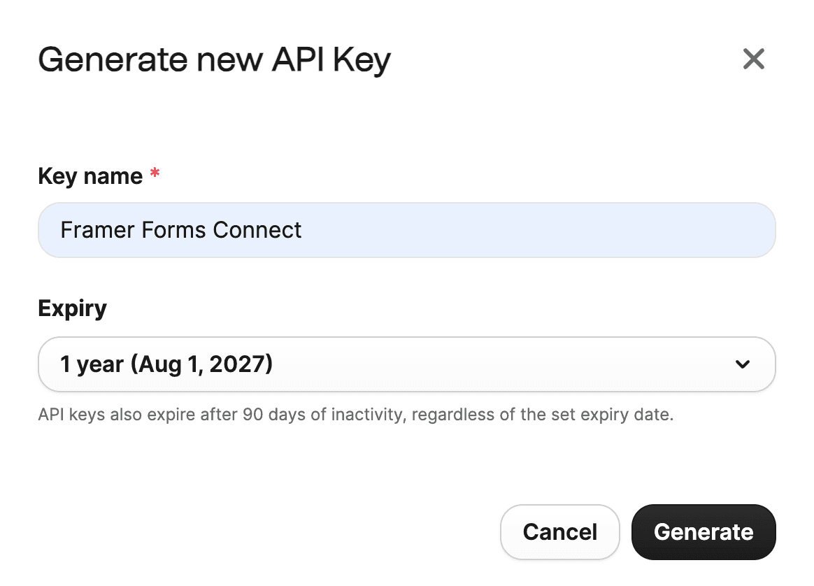 Connecting HubSpot from inside the plugin
