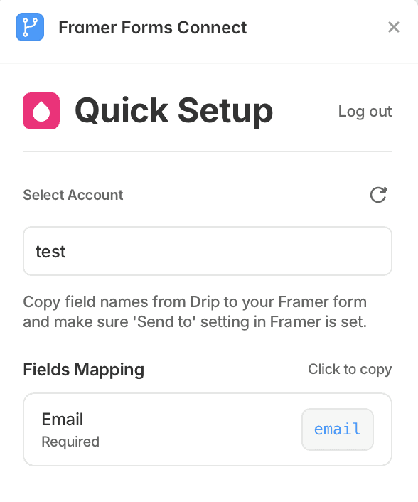 Connecting HubSpot from inside the plugin